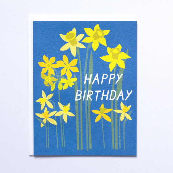 Cheery Daffodil Birthday Card