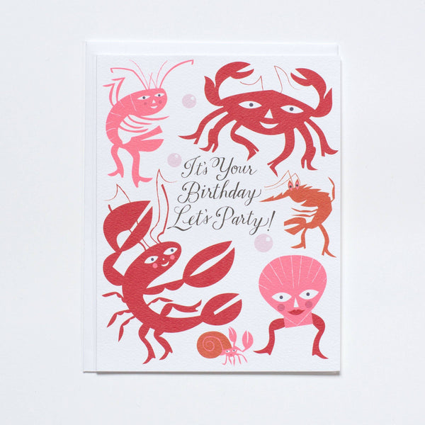 Shellfish Birthday Card