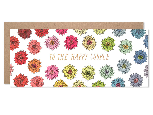 To The Happy Couple Florals with Gold Foil