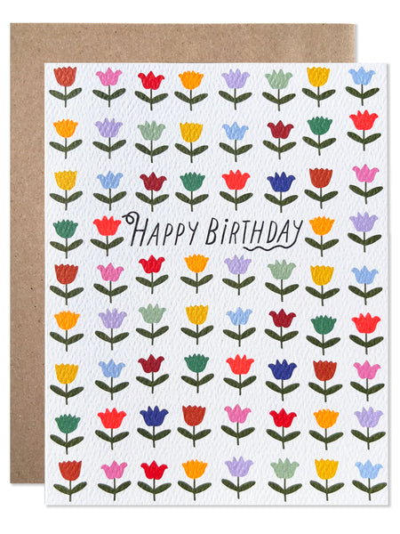 Birthday Rainbow Tulips